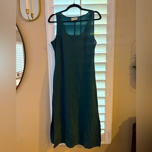 Universal thread teal midi dress with side slits